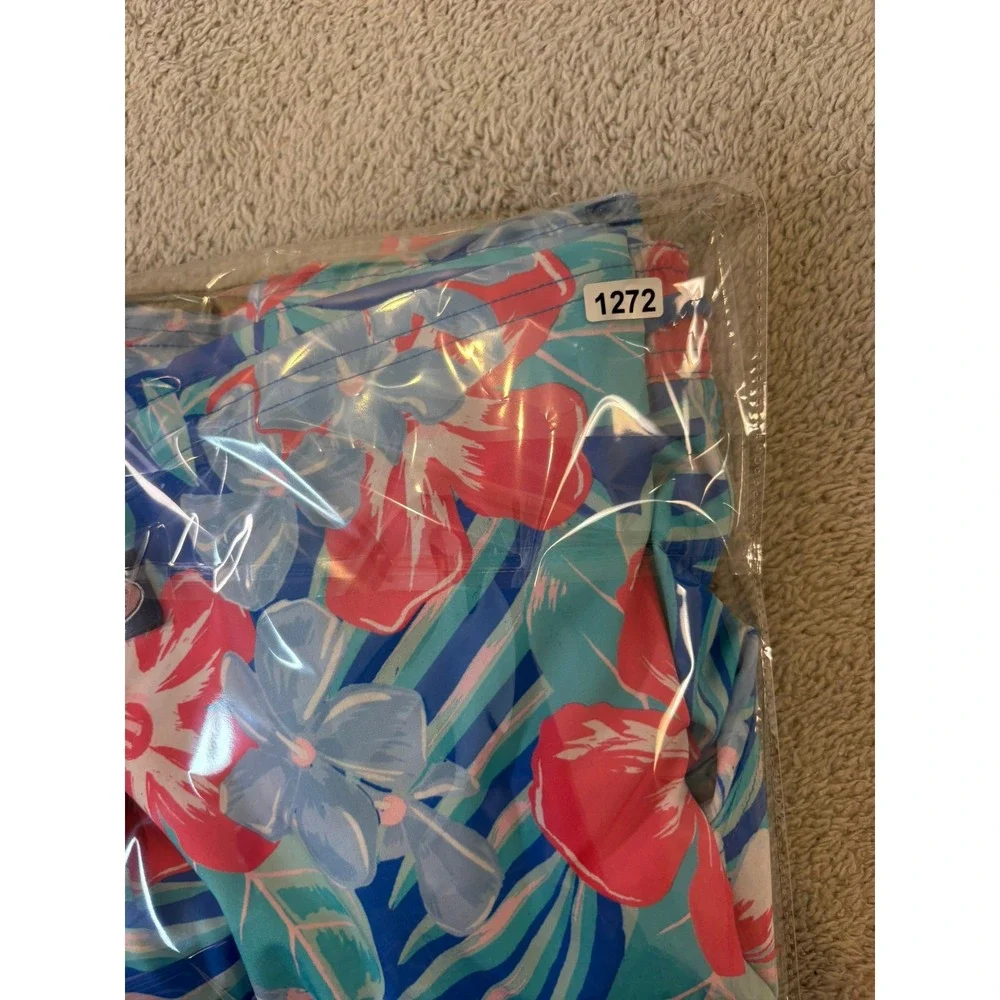 Vineyard Vines Chappy Swim Trunks Men Medium Floral  Multicolor 7